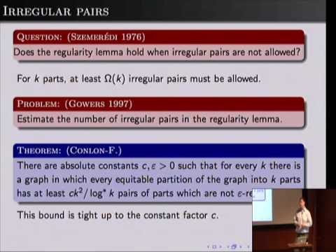 Graph regularity and counting lemmas - Jacob Fox