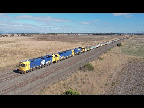 7732V Pacific National Grain Train At Gheringhap Loop (24/4/2022) - PoathTV Australian Railways
