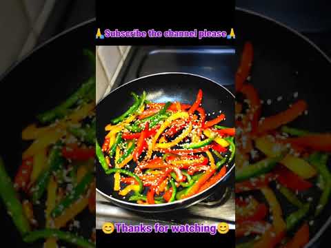 Bell pepper salad healthy। capsicum। #shorts #short