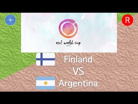 osu! World Cup 2016 Quarterfinals - Loser Bracket - Match R - Finland vs Argentina