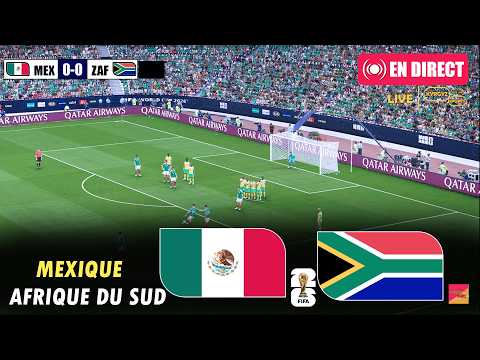 🔴EN DIRECT : MEXIQUE vs AFRIQUE DU SUD | Gameplay vidéo d'eFootball PES 2021 sur PC