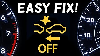 How to Fix & Reset Collision Mitigation Braking Warning Light Stays On or Flashing | CMBS Light On