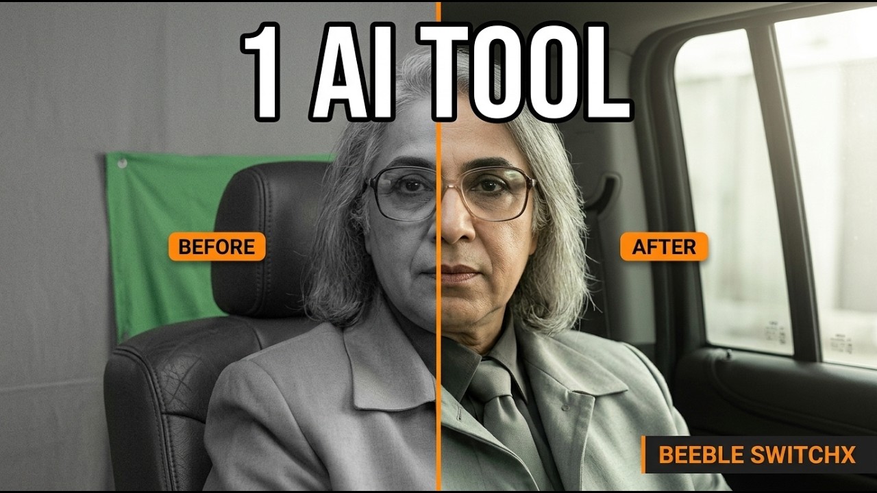 I Did ALL This VFX With One AI Tool | Beeble SwitchX Before & After