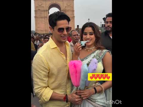 Indian chocolate actor Sidharth Malhotra with beautiful actress Janvi kapoor new movie#yt #bollywood