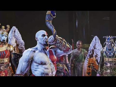 Young Kratos Blows Gjallarhorn and Starts Ragnarok - God of War Ragnarok