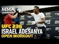 UFC 236: Israel Adesanya Open Workout Highlights - MMA Fighting
