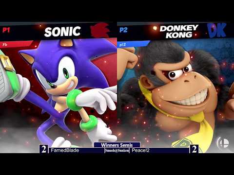 Smash@Sunken #69 - FamedBlade (Sonic) vs Peace!2 (Donkey Kong) - Ultimate Singles WS