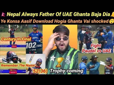 Nepal Put Huge Score in Final, Aasif Sheikh Century, Gulshan jha 52 & Basir Batting🔥