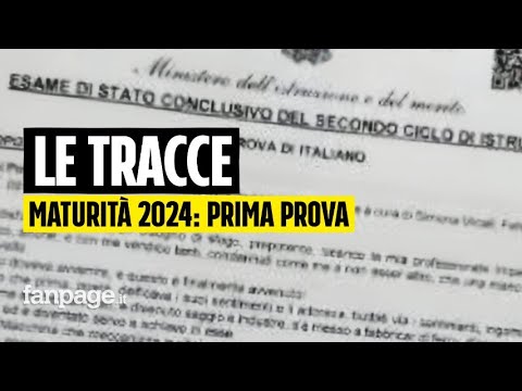 Maturità 2024, tutte le tracce della prima prova