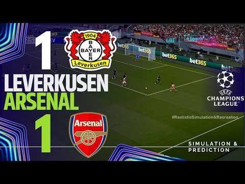 BAYER LEVERKUSEN 1 vs 1 ARSENAL  🔴 UEFA Champions League 25/26 -  Virtual Football Simulation