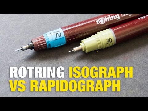 Rotring Rapidograph vs Isograph