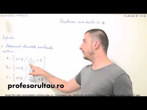 ecuatii rezolvate numere intregi - profesorultau.ro