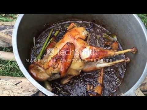 Roasted Chicken With Coca Cola and Banana Flower | How To Roasted Chicken