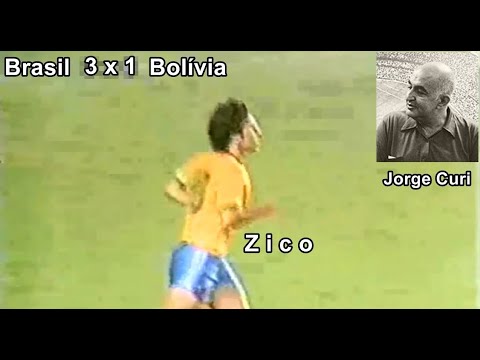 Jorge Curi em mais um golaço do Zico