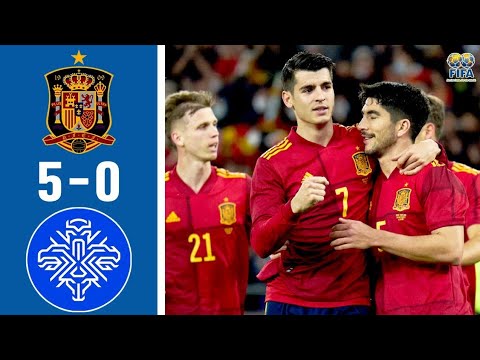 Spain vs Iceland 5-0 Extended highlights &Goals 2022HD