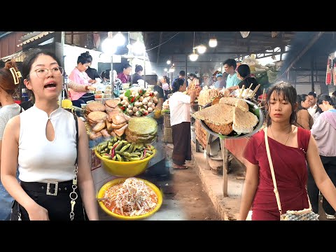 Wonderful Cambodian Street Food Walking 2024 – Oudong Mountain Resort Vs Popular Kien Svay Resort