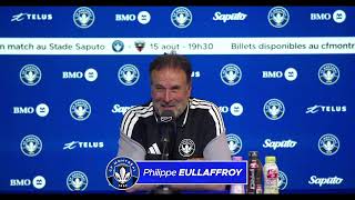 EN DIRECT - Conférence de presse d'après-match CF Montréal v NE Revolution - samedi 1 août 2026