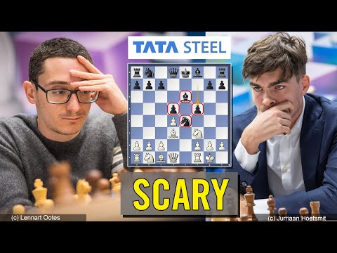 Scary | Fabiano Caruana vs Jorden Van Foreest | Tata Steel Masters 2023