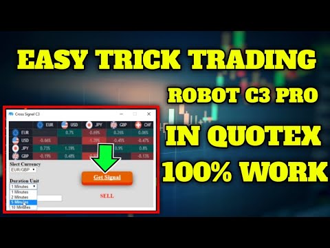 Easy Trick Trading Robot c3 Pro In Quotex - 100% Work