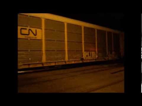 Lone CSX SD50-2 Leads a cut of empty Autoracks for the Ford Wayne Assembly Plant