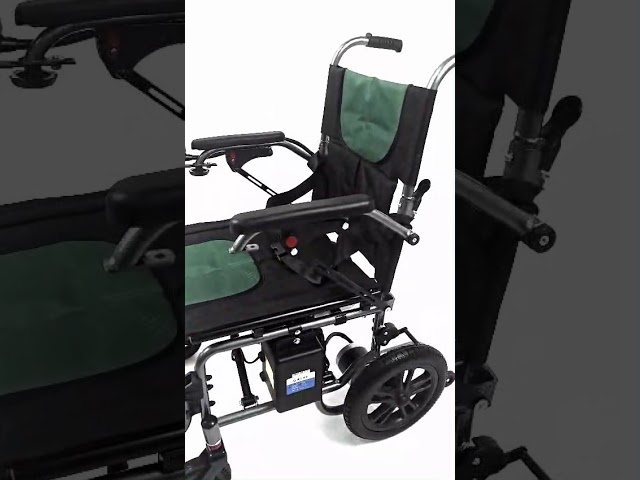 كرسي متحرك كهربائي قابل للطي بطارية ليثيوم ١٢ ساعه