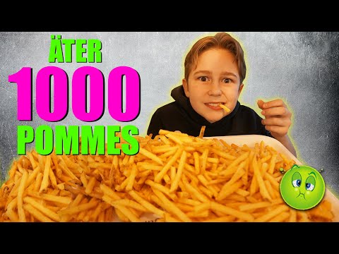 ÄTER 1000 st POMMES FRITES! *blir yr*  |  Crash Brothers