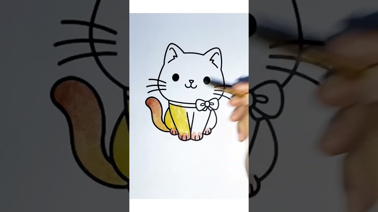 mewarnai gambar kucing
