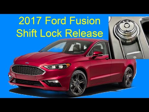 2017 Ford Fusion Shift Lock Release (Neutral)