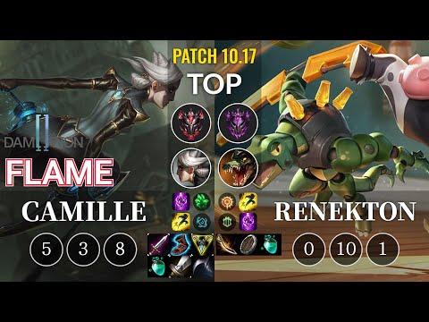 DWG Flame Camille vs Renekton Top - KR Patch 10.17