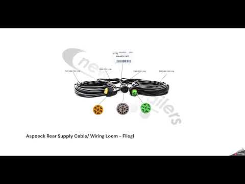 68-4801-001 Aspoeck Rear Supply Cable/ Wiring Loom - Fliegl