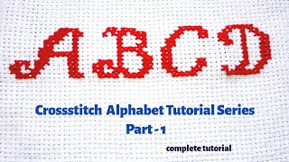 cross stitch patterns cursive alphabet tutorial on aida fabric