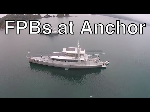 FPB 97 Iceberg and FPB 64 Riptide Anchored Together