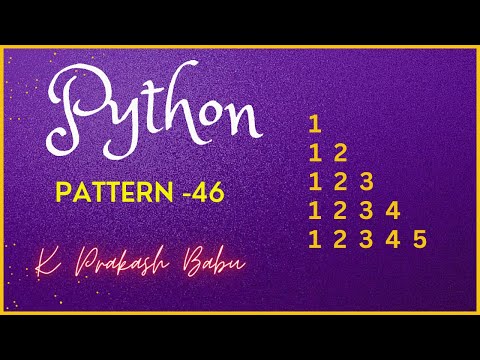 Pattern 46 Python Coding Shorts