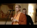 Niranjana Swami chants during Gaura Arati at ...