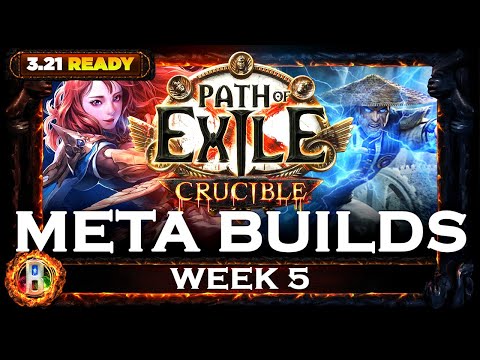 [PoE 3.21] CRUCIBLE META BUILDS 4 - MOST PLAYED - CRUCIBLE LEAGUE - POE BUILDS