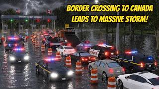 *HUGE* Renesselar County Highway Border to Canada FLOOD STORM ESCAPE Roblox Update Roleplay