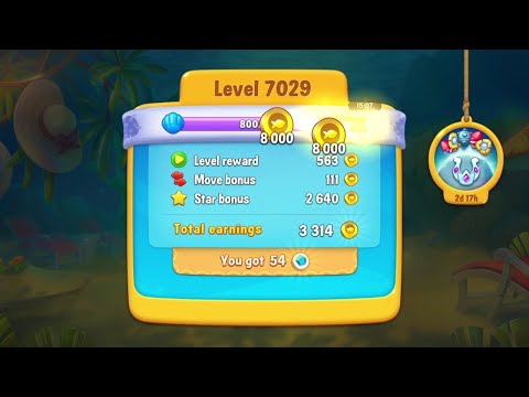 @Fishdom Win Strikes Level 7026 - 7029, Got 8K + 8K Coins