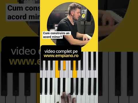 Cum construim un acord minor? #pian #muzica #acorduri #teorie #armonie #curs