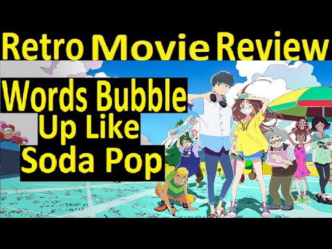 Retro Cartoon Review words bubble up like soda