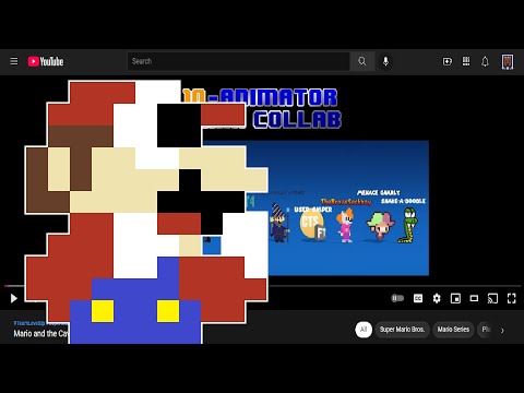 my mario cavern of flames entry thingy (team level up!! holy crap!!)