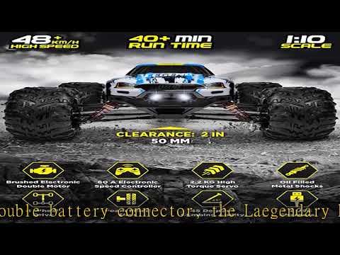 1:10 Scale Large RC Cars 48+ kmh Speed - Boys Remote Control Car 4x4 Off Road Monster Truck Electri