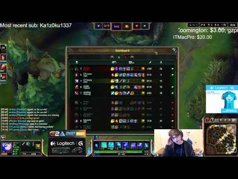 Sneaky duo LemonNation vs Rush - Ashe vs Kog'Maw ADC - League of Legends Gameplay