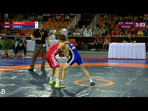 Repechage GR - 38 kg: S. CIBARIC (CRO) v. A. PANIS (MDA)