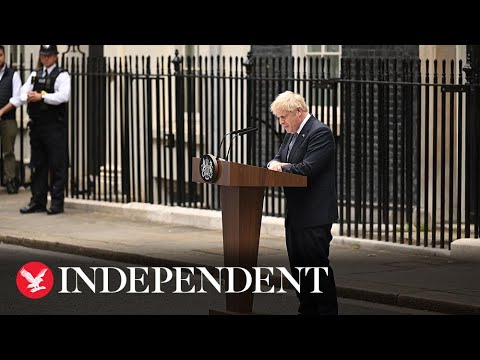 Watch Boris Johnson's full resignation speech