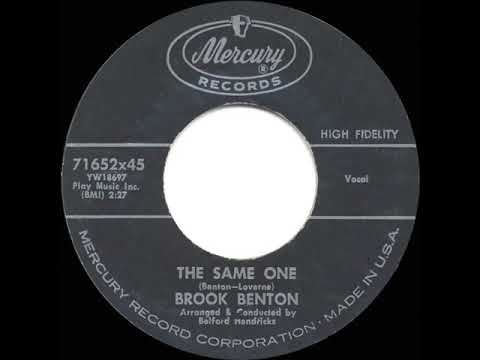 1960 HITS ARCHIVE: The Same One - Brook Benton