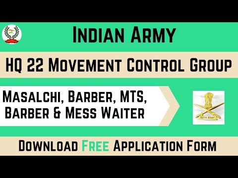 How to Fill up Form Of HQ 22 Movement Control Group 99 APO I Barber, MTS, Mess Waiter Offline Form I