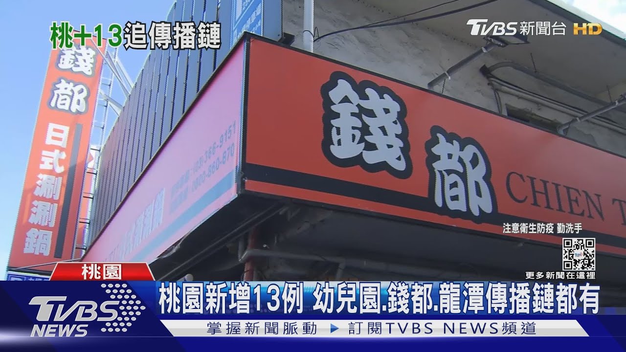 桃園新增13例 幼兒園、錢都、龍潭傳播鏈都有