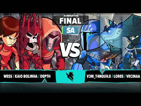 Wess & Depth & Kaio Bolinha vs Vecinaa & Lores & V3M_T4NQUIL0 - Elim. Final - Brawlball Championship