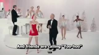 Miley Cyrus, Bill Murray, Paul Shaffer and George Clooney - Sleigh Ride