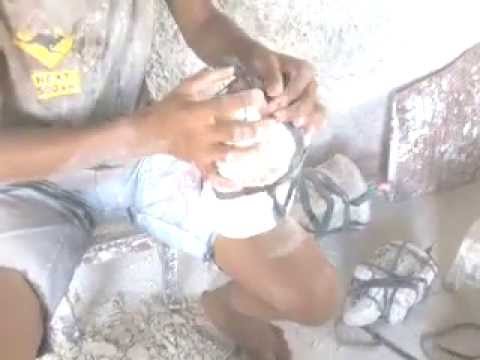 fazendo artesanato de gesso